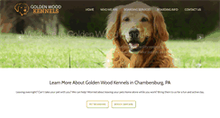 Desktop Screenshot of goldenwoodkennel.com